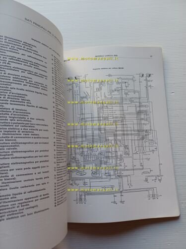 Lancia 2000 - Coup 1972 manuale officina caratterist. tecniche dati …