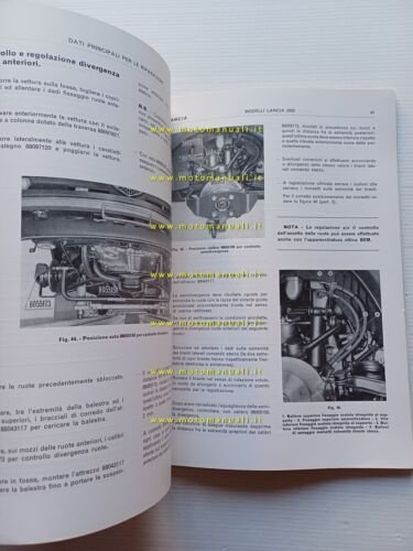 Lancia 2000 - Coup 1972 manuale officina caratterist. tecniche dati …