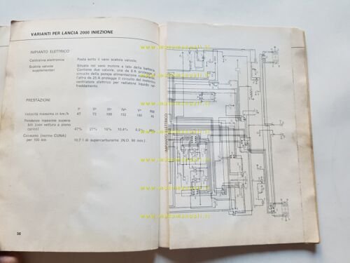 Lancia 2000 Berlina 1a serie 1972 manuale uso manutenzione originale