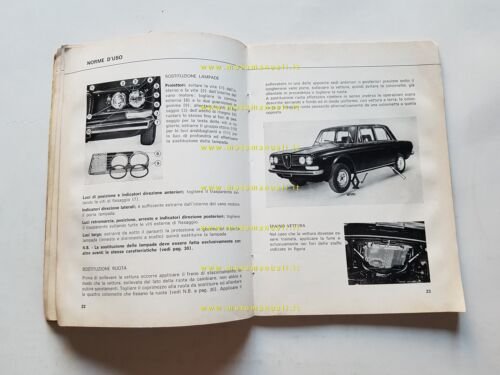 Lancia 2000 Berlina 1a serie 1972 manuale uso manutenzione originale