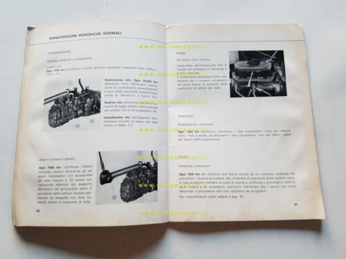 Lancia 2000 Berlina 1a serie 1972 manuale uso manutenzione originale