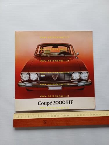 Lancia 2000 Coup HF 1972 depliant poster italiano originale