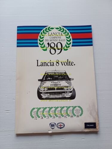 Lancia 8 volte campione del mondo rally 1989 cartella stampa …