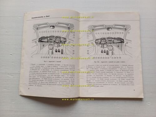 Lancia Appia 1953 manuale uso manutenzione libretto istruzioni originale