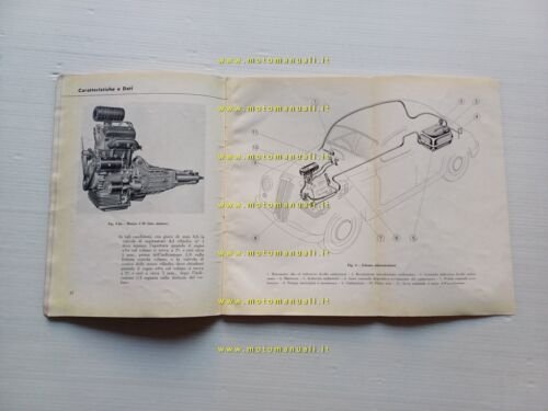 Lancia Appia 1954 manuale uso manutenzione originale italiano