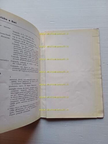 Lancia Appia 1954 manuale uso manutenzione originale italiano