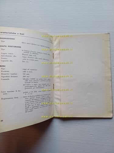 Lancia Appia 1954 manuale uso manutenzione originale italiano