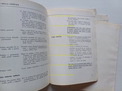 Lancia Appia 3a serie tutti modelli 1961 manuale uso originale
