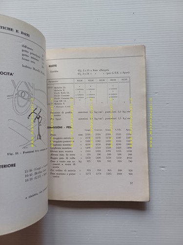 Lancia Appia 3a serie tutti modelli 1961 manuale uso originale