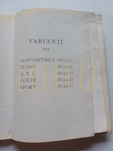Lancia Appia 3a serie tutti modelli 1961 manuale uso originale