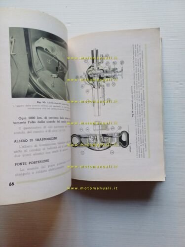Lancia Ardea 1940 manuale uso manutenzione originale italiano