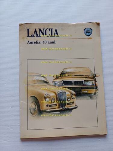 Lancia Aurelia 40 anni cartella stampa originale