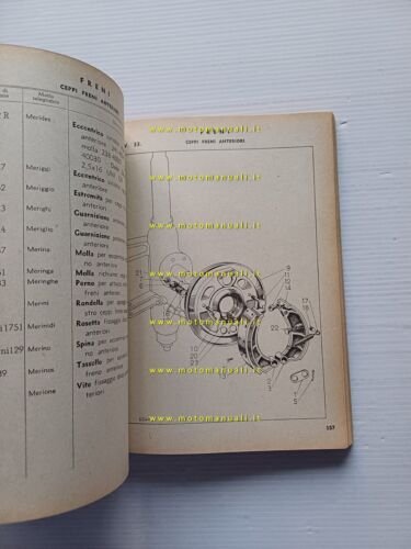 Lancia Autofurgoncino Tipo 800 1946 catalogo ricambi originale