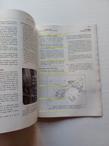 Lancia Beta 1972 manuale officina caratteristiche tecniche dati riparazioni