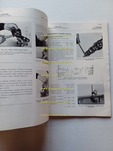 Lancia Beta 1972 manuale officina caratteristiche tecniche dati riparazioni