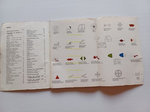 Lancia Beta berlina 1300 1600 2000 1975 manuale uso manutenzione …