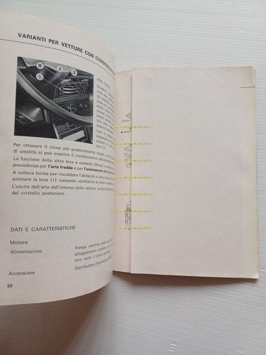 Lancia Beta Berlina 2a S. 1300-1600-2000 1975 Manuale Uso Manutenzione …