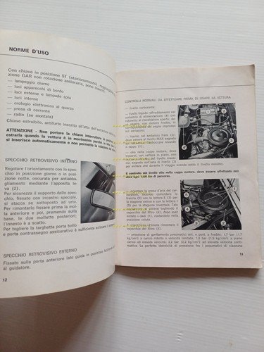 Lancia Beta Berlina 2a S. 1300-1600-2000 1975 Manuale Uso Manutenzione …