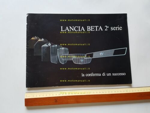 Lancia Beta Berlina 2a Serie 1975 depliant originale