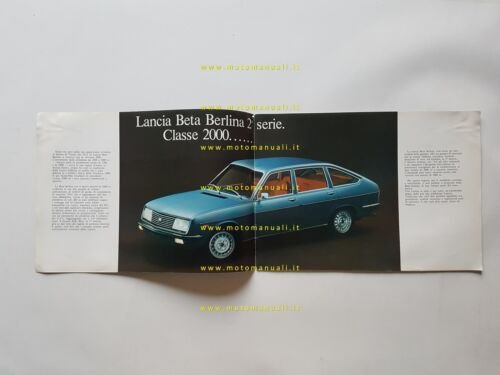 Lancia Beta Berlina 2a Serie 1975 depliant originale