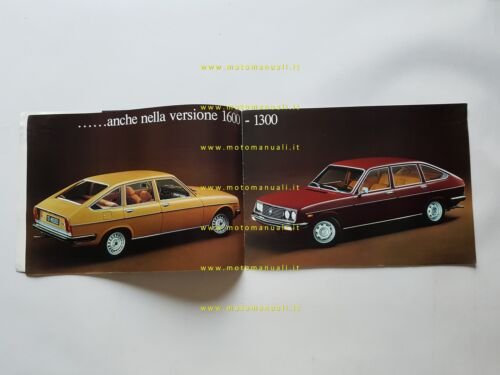 Lancia Beta Berlina 2a Serie 1975 depliant originale