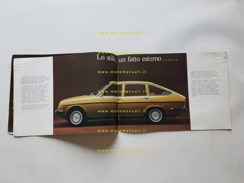 Lancia Beta Berlina 2a Serie 1975 depliant originale