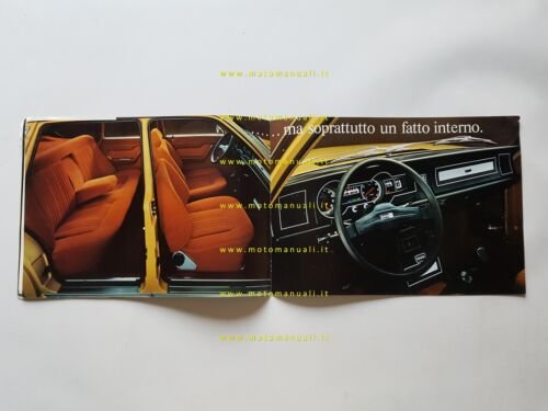 Lancia Beta Berlina 2a Serie 1975 depliant originale
