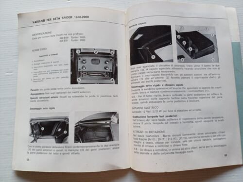 Lancia Beta Coup - Spider 1600 - 2000 1976 manuale …