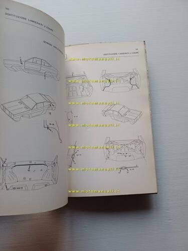 Lancia Beta Coup 1976 manuale officina riparazione carrozzeria originale
