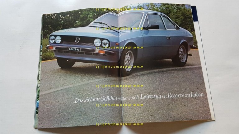 Lancia Beta coupè 1.3 1.6 2.0 depliant TEDESCO originale Deutsch