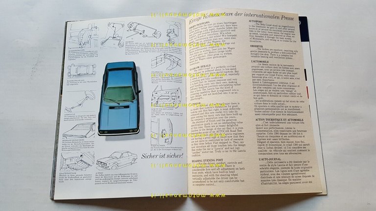 Lancia Beta coupè 1.3 1.6 2.0 depliant TEDESCO originale Deutsch