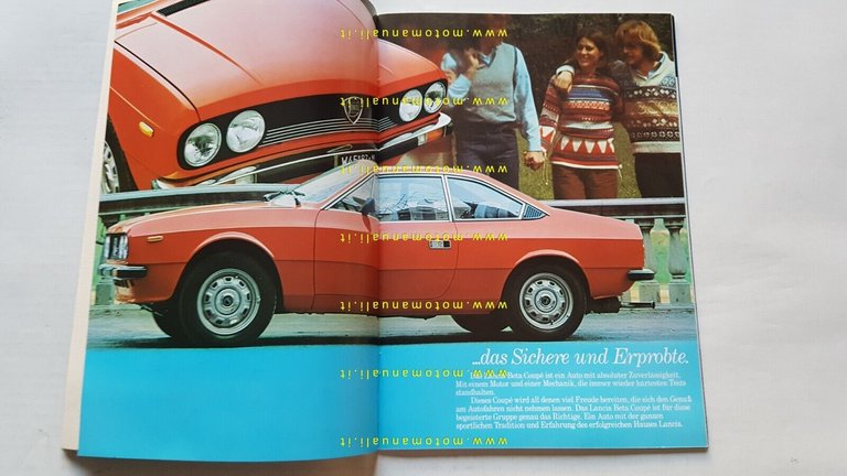 Lancia Beta coupè 1.3 1.6 2.0 depliant TEDESCO originale Deutsch