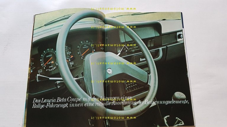 Lancia Beta coupè 1.3 1.6 2.0 depliant TEDESCO originale Deutsch