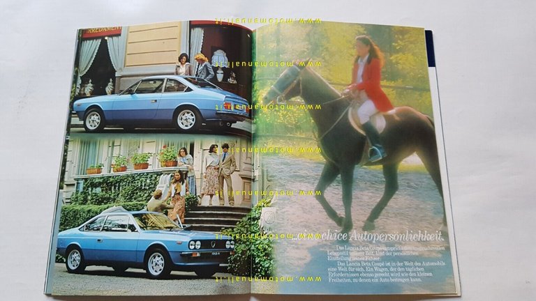 Lancia Beta coupè 1.3 1.6 2.0 depliant TEDESCO originale Deutsch