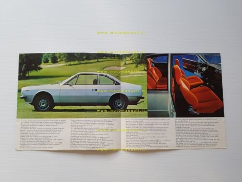 Lancia Beta Coupè depliant lancio 1973 originale
