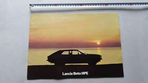 Lancia Beta HPE 1976 depliant originale italiano auto brochure