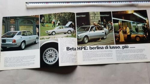 Lancia Beta HPE 1976 depliant originale italiano auto brochure