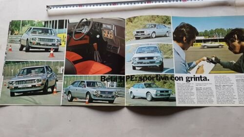 Lancia Beta HPE 1976 depliant originale italiano auto brochure