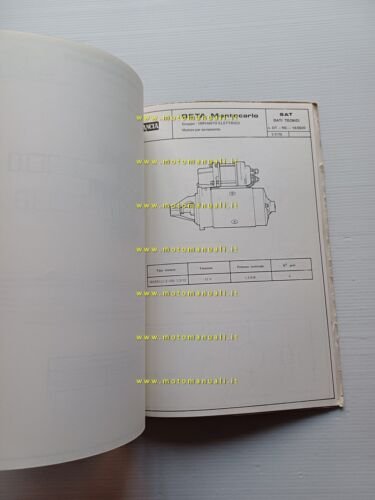 Lancia Beta Motecarlo 1975 manuale officina caratter. tecniche dati riparazioni