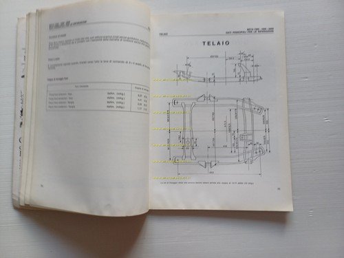 Lancia Beta Spider-Coupè-HPE manuale officina caratt. tecniche dati riparazioni