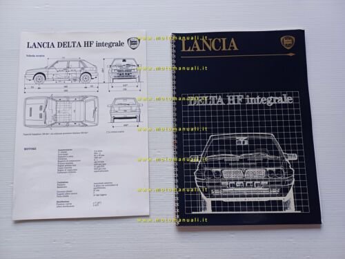 Lancia Delta HF Integrale 1987 cartella stampa originale