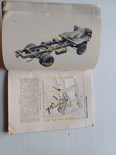 Lancia Esadelta 1963 autocarro manuale uso manutenzione libretto originale