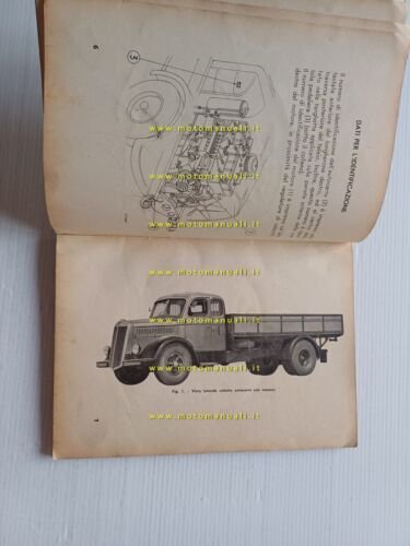 Lancia Esatau autocarro 1949 manuale uso manuatenzione libretto originale