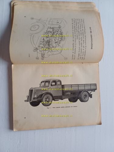 Lancia Esatau autocarro 1950 manuale uso manutenzione libretto originale