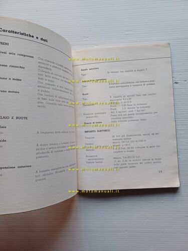 Lancia Esatau B 1960 autocarro manuale uso manutenzione libretto originale