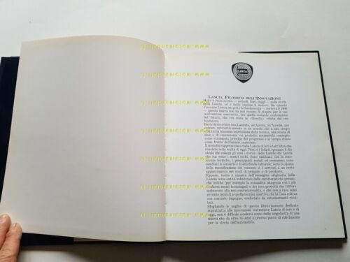 Lancia Filosofia dell'Innovazione 1992 depliant originale italiano auto brochure