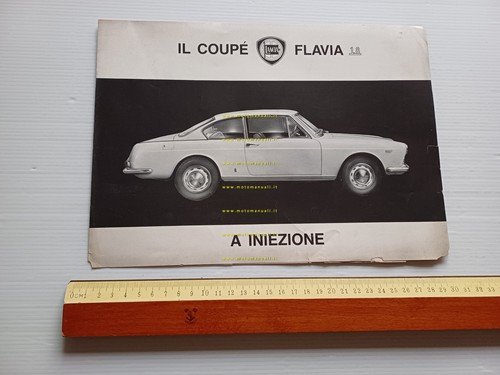 Lancia Flavia 1.8 Coupè Iniezione 1967 depliant originale italiano