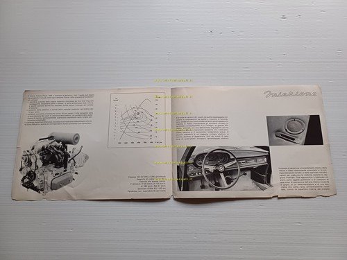 Lancia Flavia 1.8 Coupè Iniezione 1967 depliant originale italiano