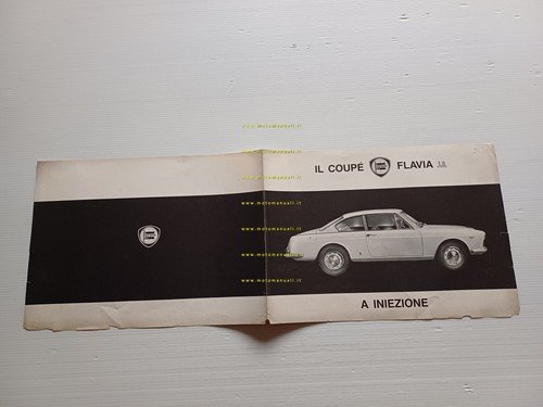 Lancia Flavia 1.8 Coupè Iniezione 1967 depliant originale italiano