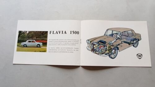 Lancia Flavia 1500 1961 depliant originale brochure